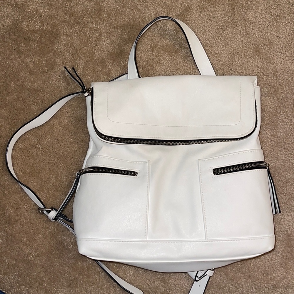 White backpack